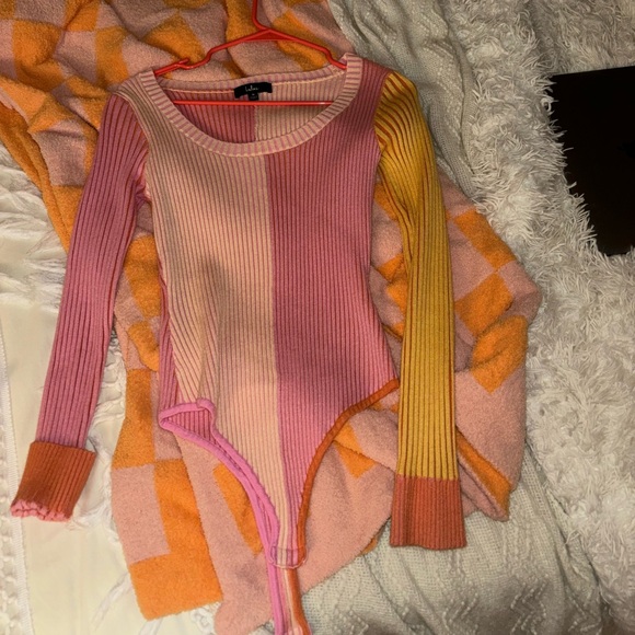 Lulus two tone bodysuit M - Picture 1 of 2